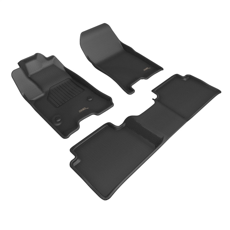 GMC Canyon Floor Mat Set - 3D MAXpider - Kagu - Black - `23-`26